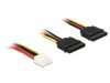 Delock Kabel 2X SATA 15 PIN(F)FLOPPY 4